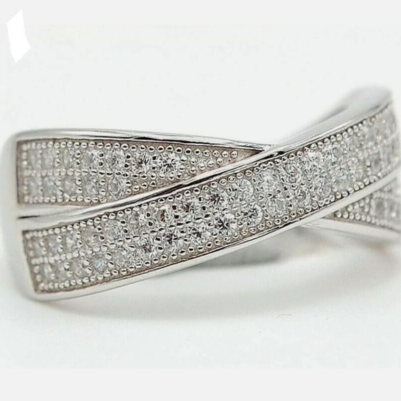 Sale Breathtaking genuine white sapphire ring. Handmade. sterling silver - Picture 2 of 5